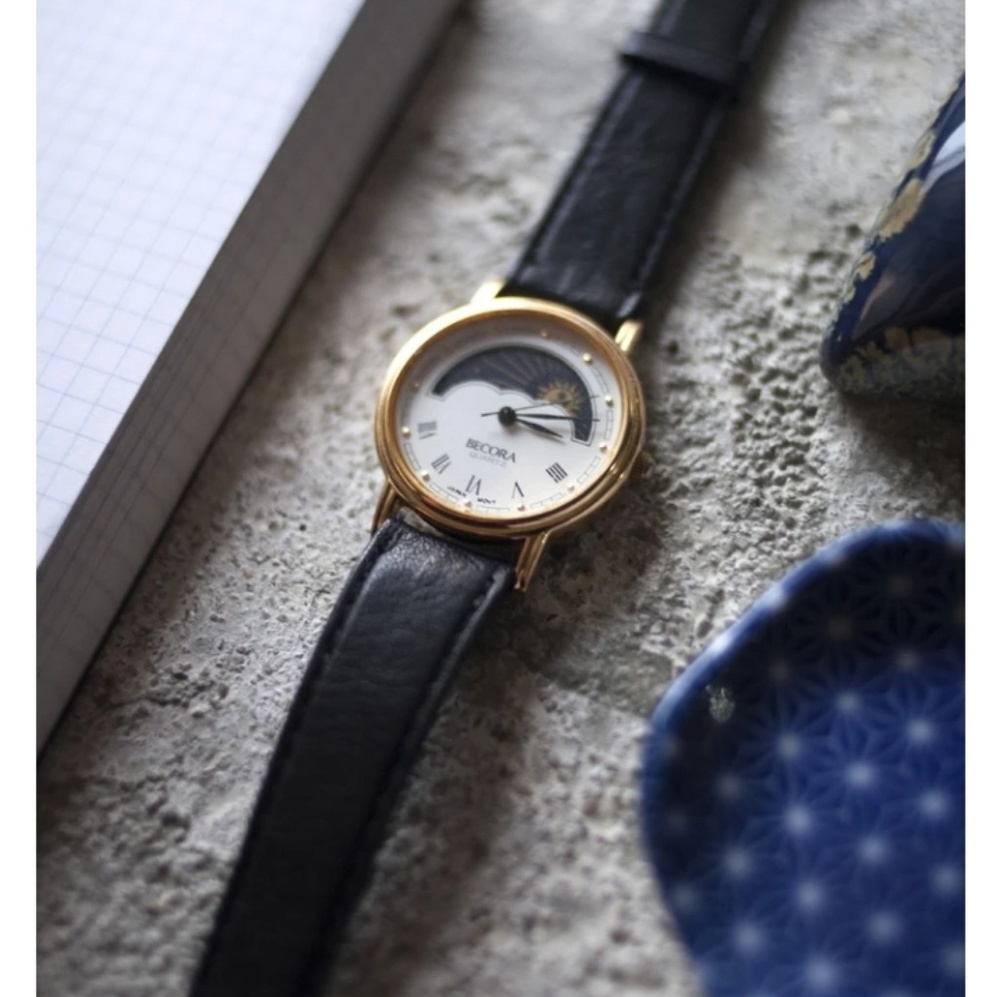 VINTAGE Becora Moon Phase watch